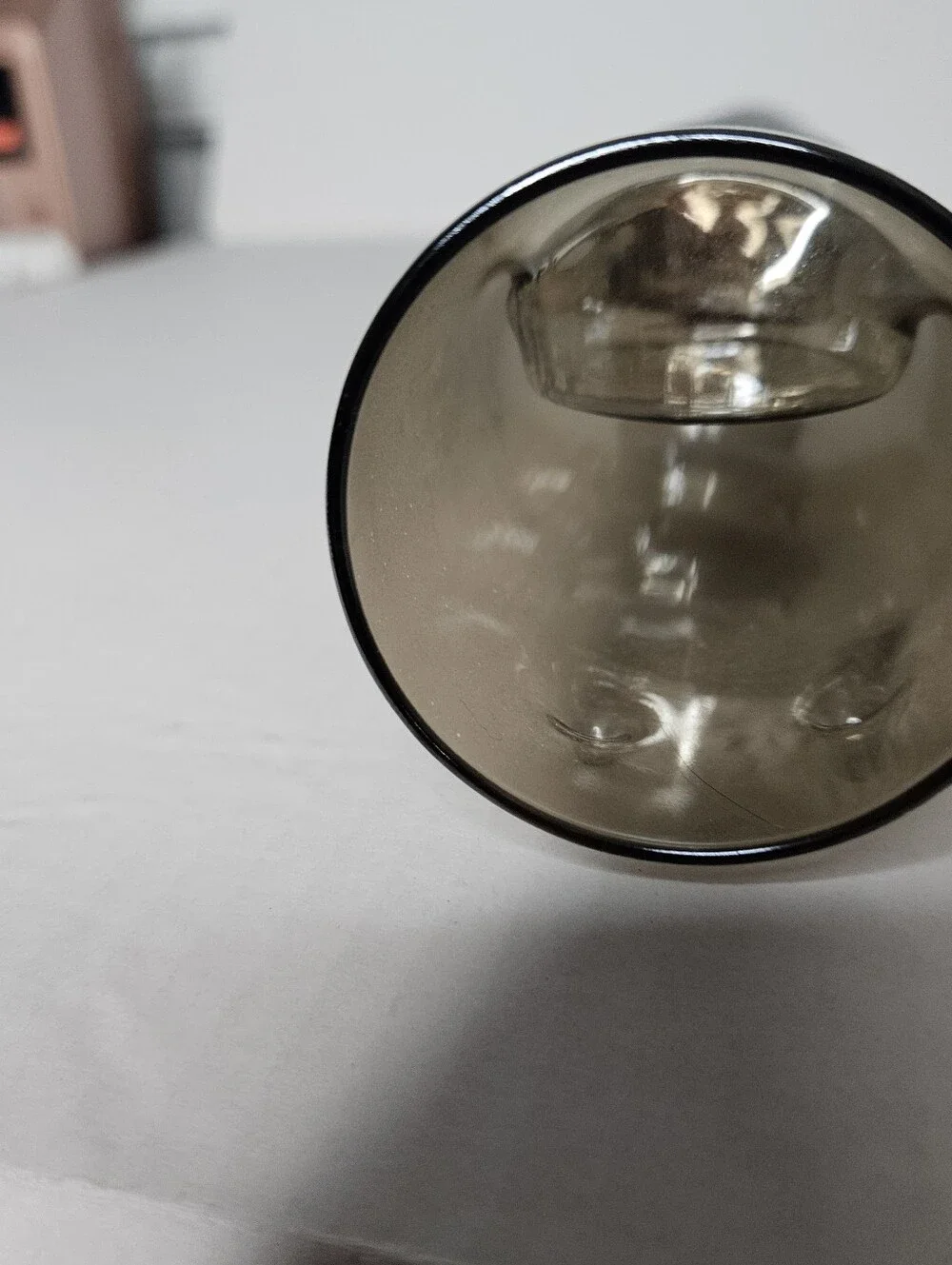 Shannon Of Ireland Long Cylindrical Glass 5 Votive Holder With Metalic Finish